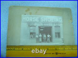 1900 KNOXVILLE TENNESSEE Cabinet Card HORSE SHOEING Wikoff Brothers Identified