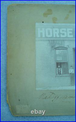 1900 KNOXVILLE TENNESSEE Cabinet Card HORSE SHOEING Wikoff Brothers Identified