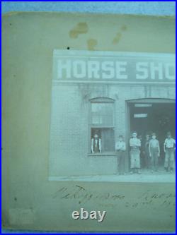 1900 KNOXVILLE TENNESSEE Cabinet Card HORSE SHOEING Wikoff Brothers Identified