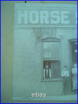 1900 KNOXVILLE TENNESSEE Cabinet Card HORSE SHOEING Wikoff Brothers Identified