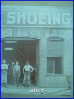 1900 KNOXVILLE TENNESSEE Cabinet Card HORSE SHOEING Wikoff Brothers Identified