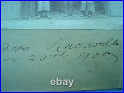 1900 KNOXVILLE TENNESSEE Cabinet Card HORSE SHOEING Wikoff Brothers Identified