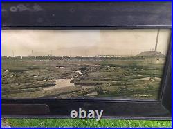 1900s -1915 AMERICAN LUMBER COMPANY TRAIN PANORAMIC PHOTOGRAPH, ALBUQUERQUE, NM