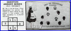 1907 Black Americana Pickaninnies Mechanical Puzzle Postcard With Solution