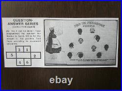 1907 Black Americana Pickaninnies Mechanical Puzzle Postcard With Solution