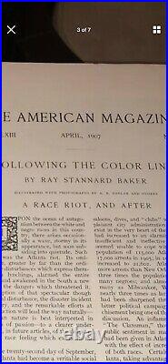 1907 THE AMERICAN MAGAZINE Following the Color Line ATLANTA RACE RIOT Rare