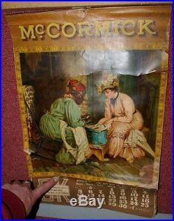 1908 Mccormick deering litho Calendar Black Americana