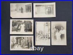 1910-30 antique AFRICAN AMERICAN PHOTOS rppc FAMILY PORTRAITS lot of 13