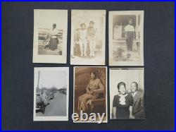1910-30 antique AFRICAN AMERICAN PHOTOS rppc FAMILY PORTRAITS lot of 13
