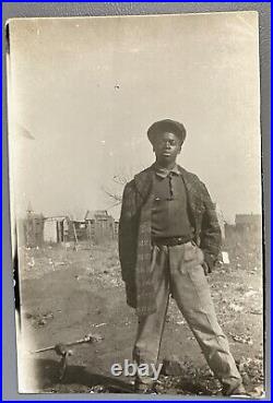 1910s-20s Old West Negro League Baseball Prague OK Territory LHP Elex Battle Pic