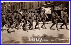 1912 RPPC 24th Infantry Buffalo Soldiers Black Americana WWI Watertown, NY KO4