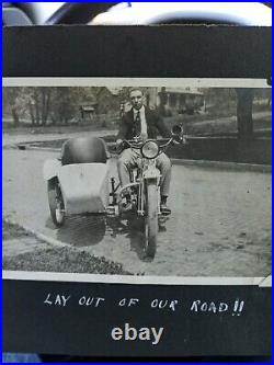 1914 African American male on 3 seat Motorcycle album Photo from Ohio