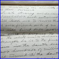 1914 Hand-Written Senior Oration Question of Race in the South black history