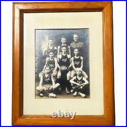 1915 BSA Basketball Team Photo Photograph Boy Scouts of America 16 X 13 Framed