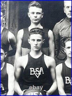 1915 BSA Basketball Team Photo Photograph Boy Scouts of America 16 X 13 Framed