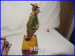 1916 Ferdinand Strauss Black Americana Alabama Coon Jigger Tombo tin windup toy