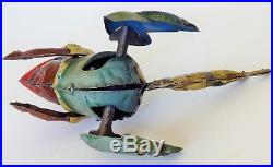 1920's Black Americana Poor Pete Tin Litho Wind Up Toy Germany Gunthermann 6.5