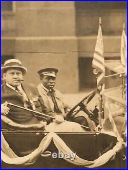 1920's Minneapolis, Minnesota BLACK LIMO DRIVER In Election Parade Photo