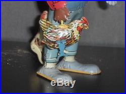 1920's US Made Marx Hey Hey The Chicken Snatcher Tin Wind Up Toy In VGC
