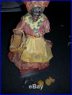 1920s ANTIQUE NEW ORLEANS VARGAS WAX BLACK DOLL
