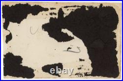 1920s Black Cat & Basket H/P Folk Art Snapshot Photo