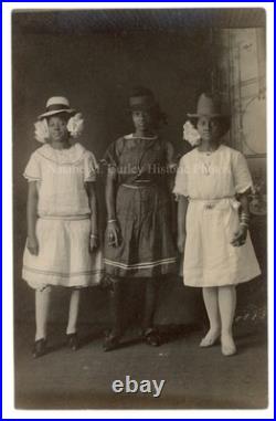 1920s High Fashion Young African American Women Studio RPPC Photo