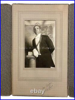 1920s Jazz Age Young Black African American Man Formal Dress Photo HBCU