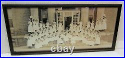 1920s long framed photograph of black nurses