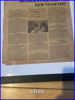 1923 Universal Negro Improvement Association Negro World Newspaper Marcus Garvey