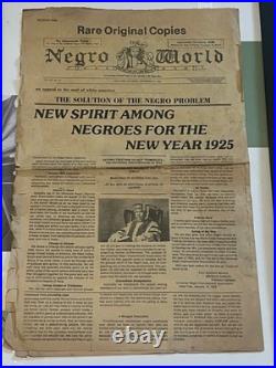 1923 Universal Negro Improvement Association Negro World Newspaper Marcus Garvey