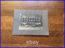 1924 Vintage Football Team Photo with Autographs Early Gridiron Sports Photograph