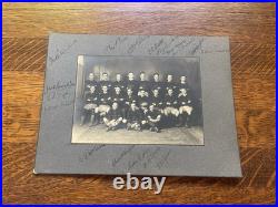 1924 Vintage Football Team Photo with Autographs Early Gridiron Sports Photograph