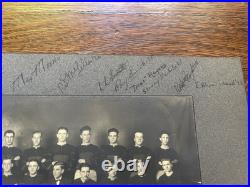 1924 Vintage Football Team Photo with Autographs Early Gridiron Sports Photograph