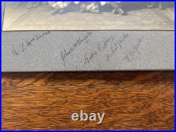 1924 Vintage Football Team Photo with Autographs Early Gridiron Sports Photograph