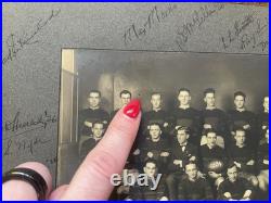 1924 Vintage Football Team Photo with Autographs Early Gridiron Sports Photograph
