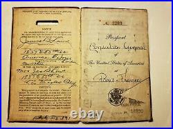 1927 1st Black Actor In Lead Role James Lowe Orig Passport Rare Hollywood Icon