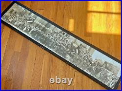1928 vtg 101st Infantry & Church Fall River MA panoramic antique PHOTO panorama