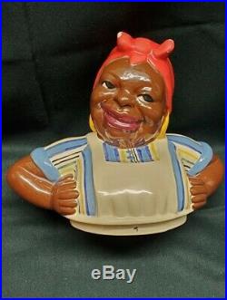 1930-1940's Brayton Laguna California Black Aunt Jemima Mammy Cookie Jar