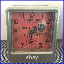 1930's Black Americana Clock, Wind-up