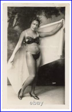 1930s/40s African American Woman with Sequin Costume RPPC Photo