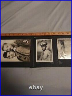 1930s/50s Antique African American Photo album 53 photos military females