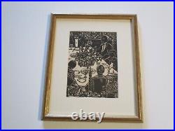 1930s Black Americana Portrait Collection Woodcut Sloan Art Deco Antique Rare