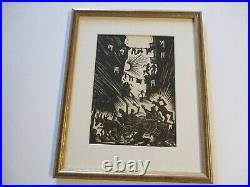 1930s Black Americana Portrait Collection Woodcut Sloan Art Deco Antique Rare