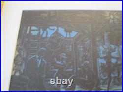 1930s Black Americana Portrait Collection Woodcut Sloan Art Deco Antique Rare