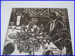 1930s Black Americana Portrait Collection Woodcut Sloan Art Deco Antique Rare