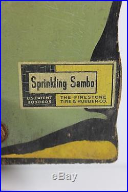 1930s Black Americana Sprinkling Sambo Figural Lawn Water Sprinkler