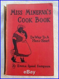 1931 Miss Minerva's Cook Book cookbook Emma Speed Sampson hardcover Americana hc