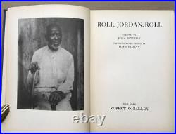 1933 Roll Jordan Roll1stVintage Book w D/JBlack AmericanaDoris Ulmann Photos