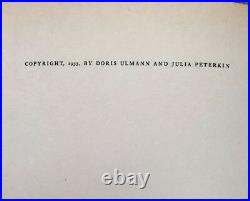 1933 Roll Jordan Roll1stVintage Book w D/JBlack AmericanaDoris Ulmann Photos