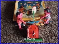 1938 Black Americana Wind Up Celluloid Toy in box Best Maid Pickiniy Pickaninny